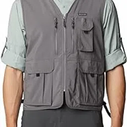 columbia Men Polyester Standard Length Omni-Wick Silver Ridge Utility Hiking and Trekking Vest Jacket-picture-43