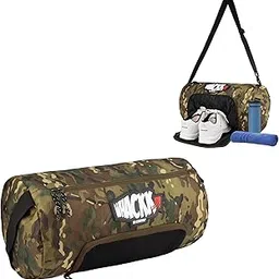 Whackk Track Wild Olive Green 31L |Gym Bags |Fitness Bag|Sports Duffle|Multipurpose Carry Bag |Travel Duffel Bag|Adjustable Strap|Air Ventilated Pocket for Shoes|Unisex|Sports Kit|Kitbag-picture-15