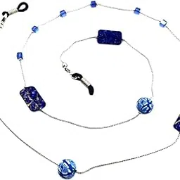jazzy pearls Eyeglass Exquisite Delicate Sunglasses Spectacles Chain Holder Dark Blue-picture-14