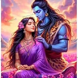 Whattacraft! DIY Acrylic Paint by Number Kit for Adults Kids Beginner Number Painting Kit DIY Canvas Painting by Number Wall Decoration DIY Painting Kit for Adults | Lord Shiva and Parvati Divine-image-3