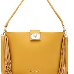 caprese Cindy Hobo, Yellow-Medium | Stylish Shoulder Bag for Women | Spacious Compartment | Perfect for Casual & Daily Use-picture-29