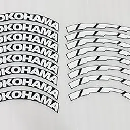 Yokohama 4 Tire Tyres Customized Permanent Rubber Yokohama Tire Tyres Stickr 4 Tire TYRE Tyre Sticker ONLY Sticker-picture-26