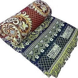 Cotonine - Cotton, Single Size, Solapur Chaddar Blanket, Red | Multi Colour Pack of 1-picture-22