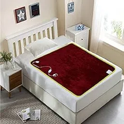 ARCOVA HOME Polyster Double Bed Heating Electric Blanket/Bed Warmer (Maroon, 30 X 60 Inches)-picture-45