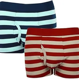bhondubagus Men Front Open Super Combed Cotton Elastane Stretch Stripe Trunk with Ultrasoft Waistband Combo Pack(Colors & Prints May Vary)-picture-31