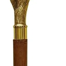Rana, Brass Walking Stick Solid Vintage Designer Lion Head Wooden Cane Antique Style-picture-52