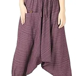 whitewhale Mens Women Cotton Stripe Aladdin Loose Baggy Boho Hippie Harem Pants-picture-32