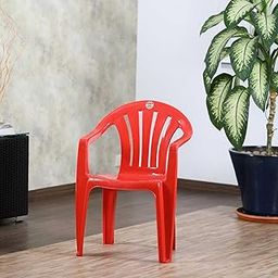 Cello Plastic Capri Chair - Red | Strong and Durable | Easy to Clean | Chair for Living Room, Bed Room, Kitchen, Office Room, Outdoor | 3 Years Warranty-picture-24