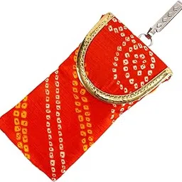 SUMERA WARQ Mobile Pouch Cover for Women Designer Multicolor Handmade Ethnic with Sling & Clip-picture-49