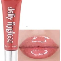 VBA Plumping Lip Gloss Moisturizer Lips Plumper Glitter Lipgloss Liquid Lipstick (HONEY PEACH)-picture-17