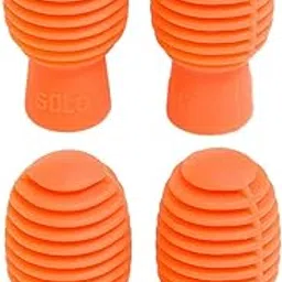 SECRET DESIRE 4pcs Silicone Drum Stick Head Sleeve Drumstick Rubber Case Cover Orange-picture-54