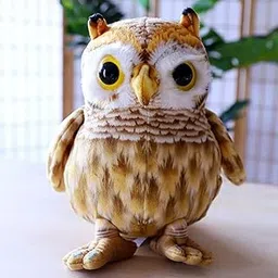 Tickles Owl Soft Stuffed Plush Bird Toy for Kids Boys & Girls Birthday Gifts (Size: 35 cm Color: White & Brown)-image-78