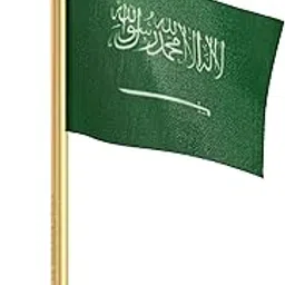 The Flag Corporation Saudi Arabia Car Dashboard Flag 2in x 3in with A Stainless Steel Sublime Gold Base-image-48
