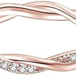 yellow chimes Rings for Women White Crystal Stone Exclusive Silver Plated studded with Cubic Zircon Ring for Women and Girls(Size US 6)-picture-26