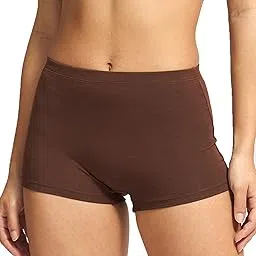 High Coverage Bamboo Micro Modal Spandex Boy Shorts Panties for Women with No Marks Waistband and StayFresh Treatment-image-22