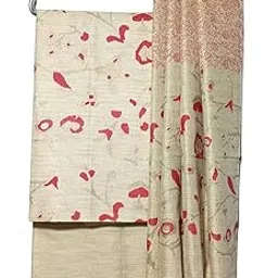 haider ali and sons Women's Pure Cotton Silk Handcrafted Screen Print Unstitched Salwar Suit Dress Material with Duputa-picture-12