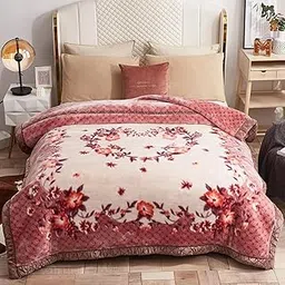 WINSON Home Gold Premium 2Ply Single Bed Blanket Heavy Ultra Soft and Warm for Automn Winter with Fancy Bag, Special for Diwali Gift and Marriage Purpose (ISH3)-picture-15