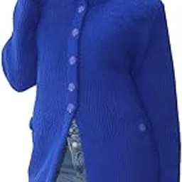 hautemoda Women's Long Button-Front Cardigan Sweater, Textured Knitted Cardigan-picture-34