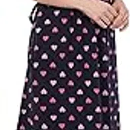 kekabu Women's Printed Night Dress | Stylish & Comfortable Sleepwear for Night & Home Use-picture-12