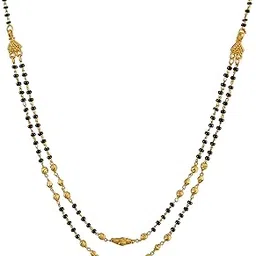 Black Alloy Copper Mangalsutra for Women-image-39