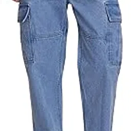 amazon brand - symbol Men's Baggy Fit Cargo Jeans (Loose Fit | 100% Cotton)-picture-10