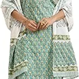libas Womens Printed Cotton Straight Kurta With Palazzos and Dupatta-picture-56