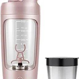 YOHOABSER Electric Protein Shaker Bottle with Storage Box,22oz USB Rechargeable Mixer Cup,Made with Tritan, BPA Free, Protein Shakes for Mixer(Pink)-picture-40