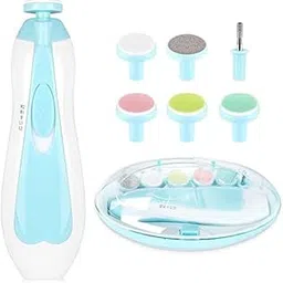 VE - Baby Nail Trimmer with 6 Interchangeable Heads, Manicure and Pedicure Tool - Multi Colour-image-16