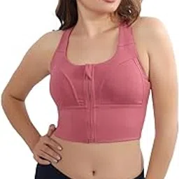 fabluk Elite Performance Zip-Front Sports Bra | Longline, Supportive Workout & Yoga Top with Enhanced Comfort, High Intensity Bra-picture-19