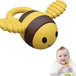 ArtSpark Bee Shaped Teether for Baby – Pack of 1 Infant Silicone Teether with Easy Grip, Boilable Silicone, Helps Biting Skills Development, Teething Toys for 3+ Months Babies and Toddlers-picture-25