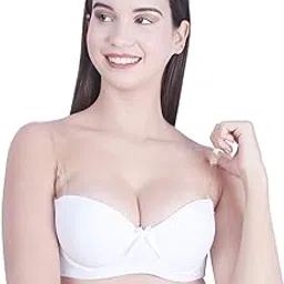 brachy Women's Lightly Padded Wired Strapless Multiway Bra, Size 30-40, T-Shirt Bra-picture-40