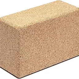 Go4Cork Cork Yoga Block for Yoga, Pilates & Meditation | Cork Yoga Block for Yoga, Pilates & Meditation | Non-Slip, Non-Toxic, Hypoallergenic, Sustainable, Lightweight Yoga Block, 9" x 6" x 4", (Natural Cork) image 1