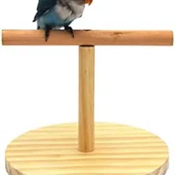 Western Era Wood Sand Table Top Stand with Bird Playful, Cage Accessory Perch Bird Toy for Budgies, Cockatiel, Parrot – The Ultimate Perching and Training Solution for Your Feathered Friend!-picture-62