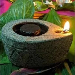 RARE OCEANS Decorative Diya/Agal vilaku/Oil lamp Medium Size Heavy Duty Stone Diya (Medium Size) (Code_0019)-picture-15