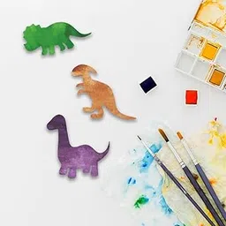 CVANU Set of 8 Animals Shaped MDF Unfinished DIY Paint Cutout for Kids Room (2.2inchX5inch)_c209-picture-21