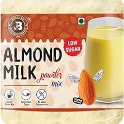 Brew Lab Almond Milk Powder Mix-Low Sugar | Super Healthy Instant Drink Mix | (250 g)-image-60