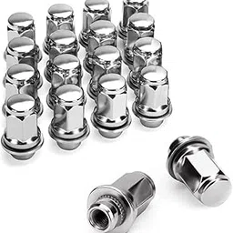 Kylo Stainless Steel Anti-Rust Wheel Nut Compatible with Corolla/altis/fortuner/innova crysta/yaris Chrome M12x1.50 OEM Factory Style Mag Lug Nut (Pack of 20, 12 x 1.5)-picture-26