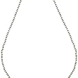 gemron jewel American Diamond Cut Rhodium-Plated traditional Mangalsutra with Premium Chain | Mangalsutra Black Beads Chain Necklace for Women (Pack of 1)-picture-11