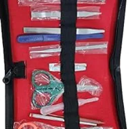 Jyoti Stainless Steel 14 Piece Dissection Kit with Case for Biology/Anatomy/Botany and Veterinary Students or Teacher image 1