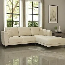 WOODZONE HANDICRAFTS 3 Seater Velvet Sectional Sofa Set – Stylish & Comfortable Living Room Couch-image-39