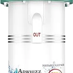 Portable instant Heating Automatic Thermal Cut Out Mini Electric Water Geyser for Kitchen & Bathroom 1 Liter (Green Set-1)-image-2