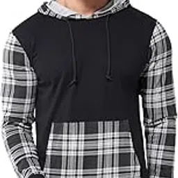 Men Hooded Block Printed Cotton T-Shirt-image-18