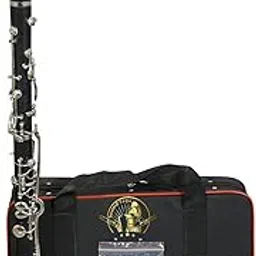 SOUND SAGA® Ebonite Clarinet 13 Key B-Flat Brass Nickle Key With Extra Reeds & Hard Case.-picture-11