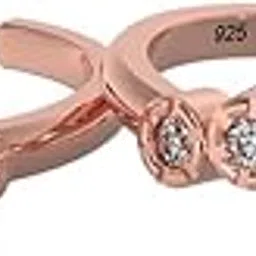 tvisva jewels 925 Sterling Silver Rose Gold Toe Rings for Women & Girls-picture-19