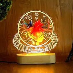 WEHATKE Cardiologist 3D LED Lamp, Heart Specialist Doctor Gift, Personalized for Heart Surgeon (Single Colour)-picture-19