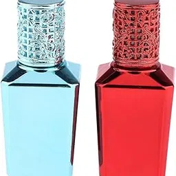 UJEAVETTE® Vintage Ancient Antique Empty Refillable Perfume Bottle 15ml Red-picture-17