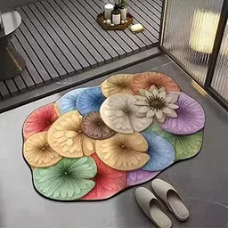 VHKD Water Absorbent Rectangular mats for Bathroom Kitchen Door mat Anti Slip Skid Bath mat 58x38cm-picture-24