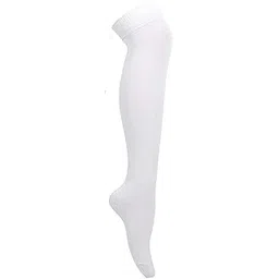 r&d Women Nurse, School or Uniform Thigh Length Socks (Pack Of 1) (Stocking, White)-picture-17
