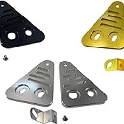 MERISHOPP 2 Pieces Motorcycle Modification Parts Detachable Headlight Decoration Mount Black-picture-46