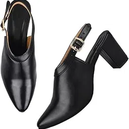 tryme Trending Attractive Block Heel Sandal Alluring Mule Bellies Office Block Heels Bellies for Women and Girls-picture-50